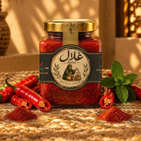 Ghilal hot chili sauce